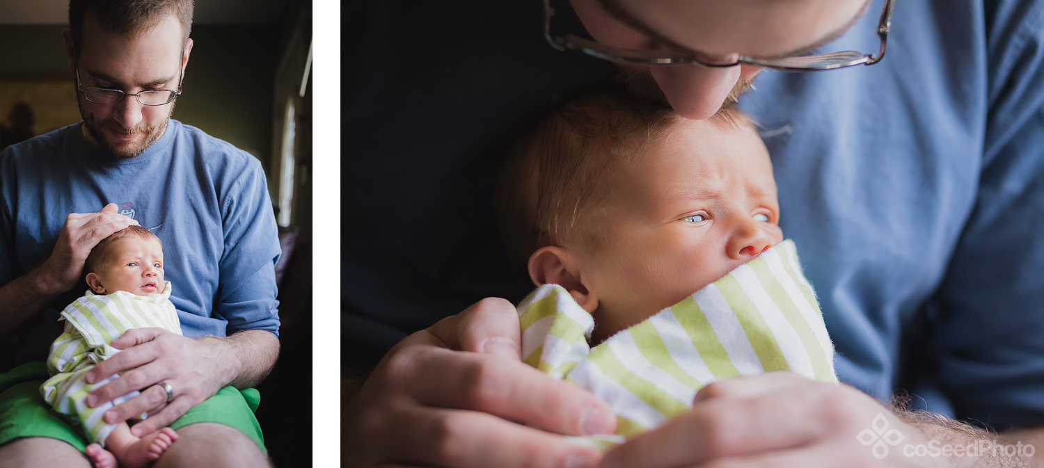 Matt kisses Declan's head.