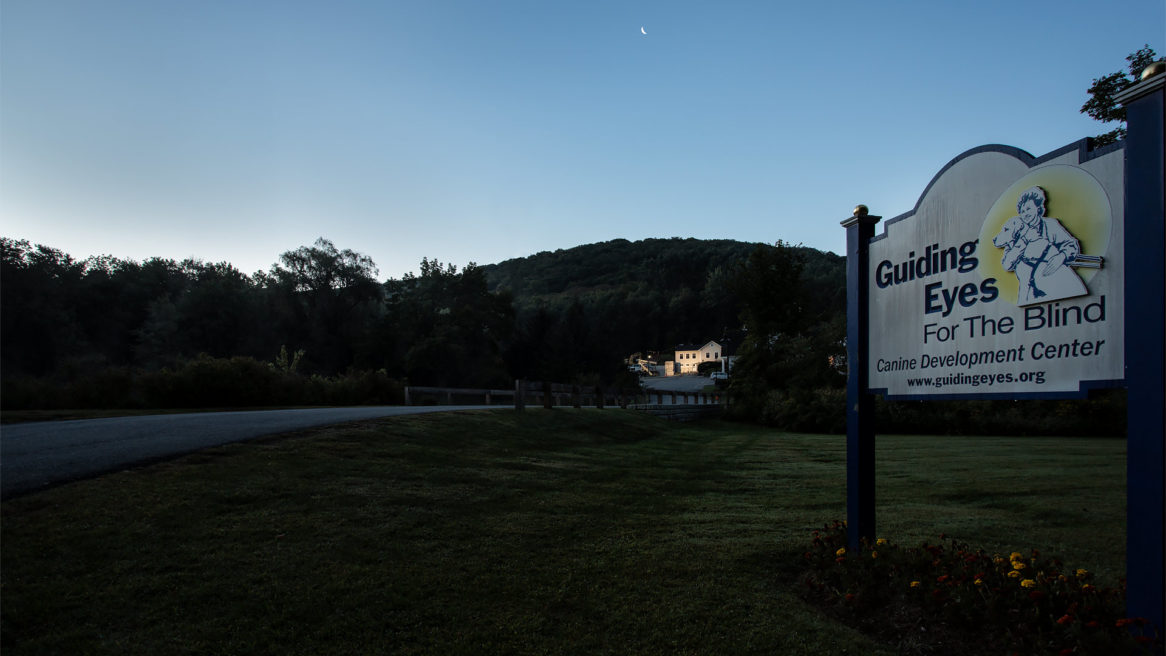 Guiding Eyes for the Blind Canine Development Center Campus Entrance